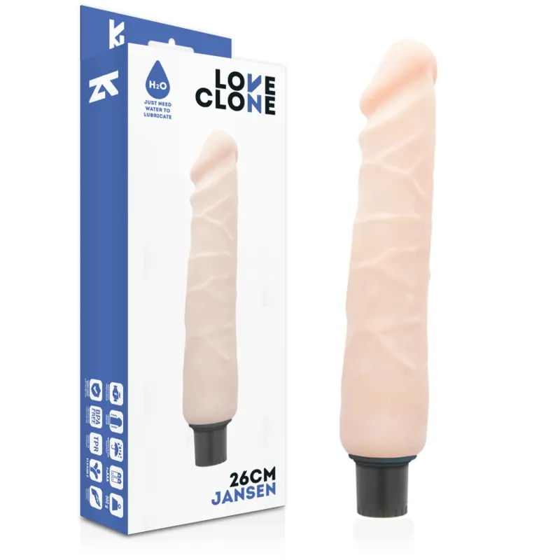 Loveclone · Vibrateur autolubrifiant jansen 26 cm -o- 4.2 cm — photographie du produit