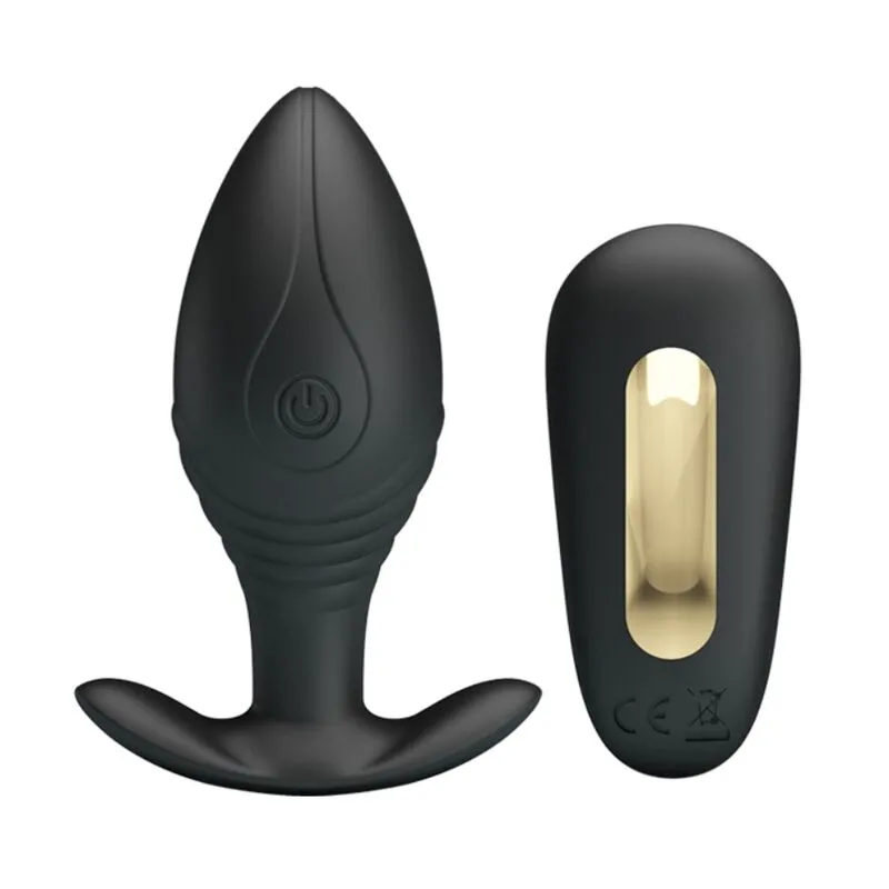 Pretty Love · Pretty love - vibrateur rechargeable regina anal plug noir — photographie du produit