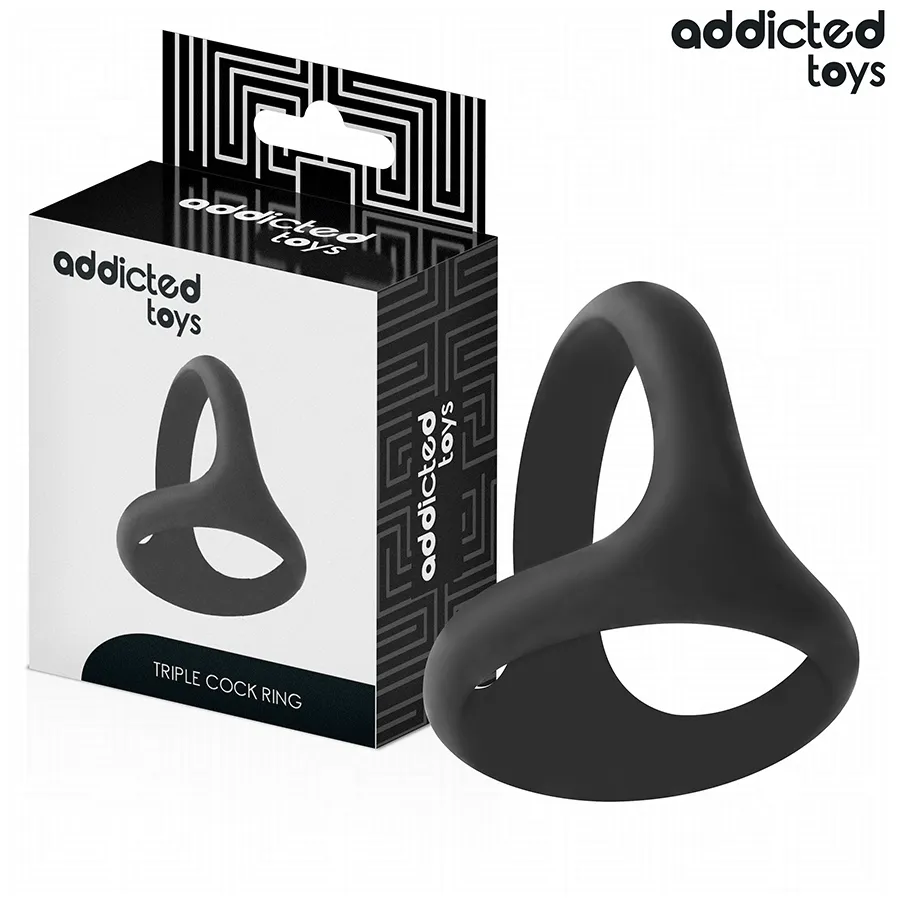 Addicted Toys · Triple anneau pénien épais — photographie du produit