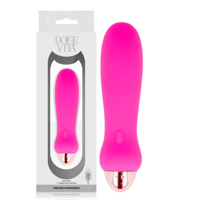 Dolce Vita · Vibrateur rechargeable cinq rose 7 vitesses — photographie du produit