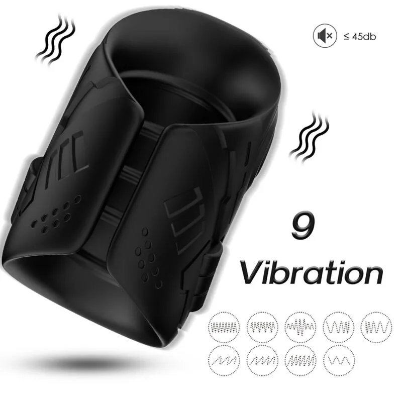 Armony · Masturbateur & vibrateur noir — photographie du produit