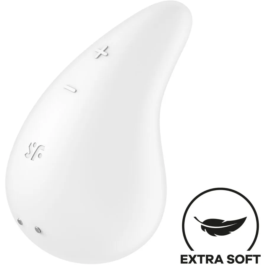 Satisfyer · Vibrateur dew drop lay-on blanc — photographie du produit