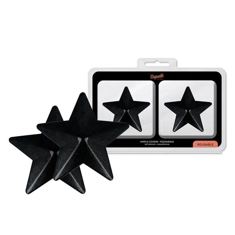 Coquette Chic Desire · Cache-malin étoiles noire, taille S — photographie du produit