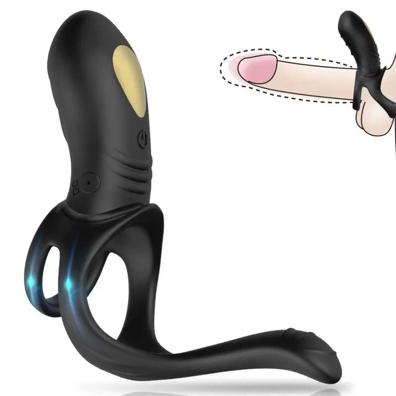 Armony · Vibrateur jumper ring pour couples & plug anal noir — photographie du produit