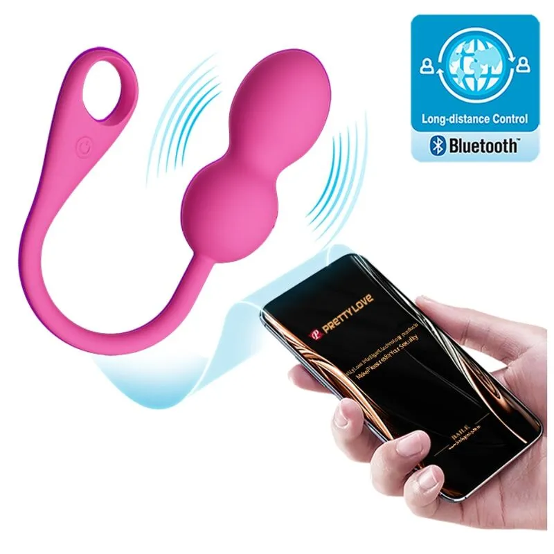 Pretty Love · Elvira, boules de Kegel vibrantes rechargeables roses — photographie du produit