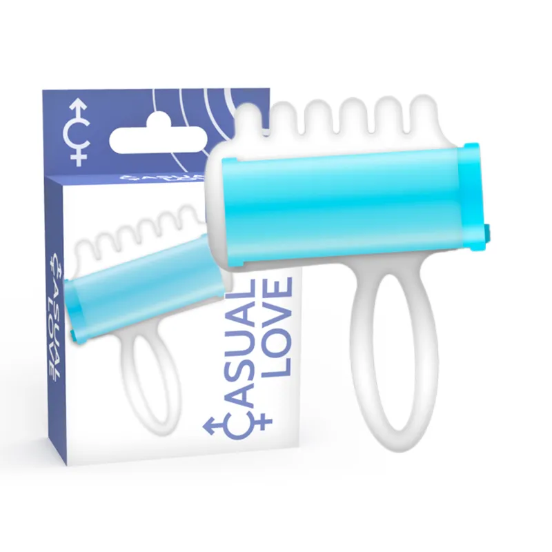 Casual Love · Bleu finger stimulateur — photographie du produit