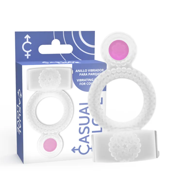 Casual Love · Double Pleasure, anneau vibrant transparent — photographie du produit