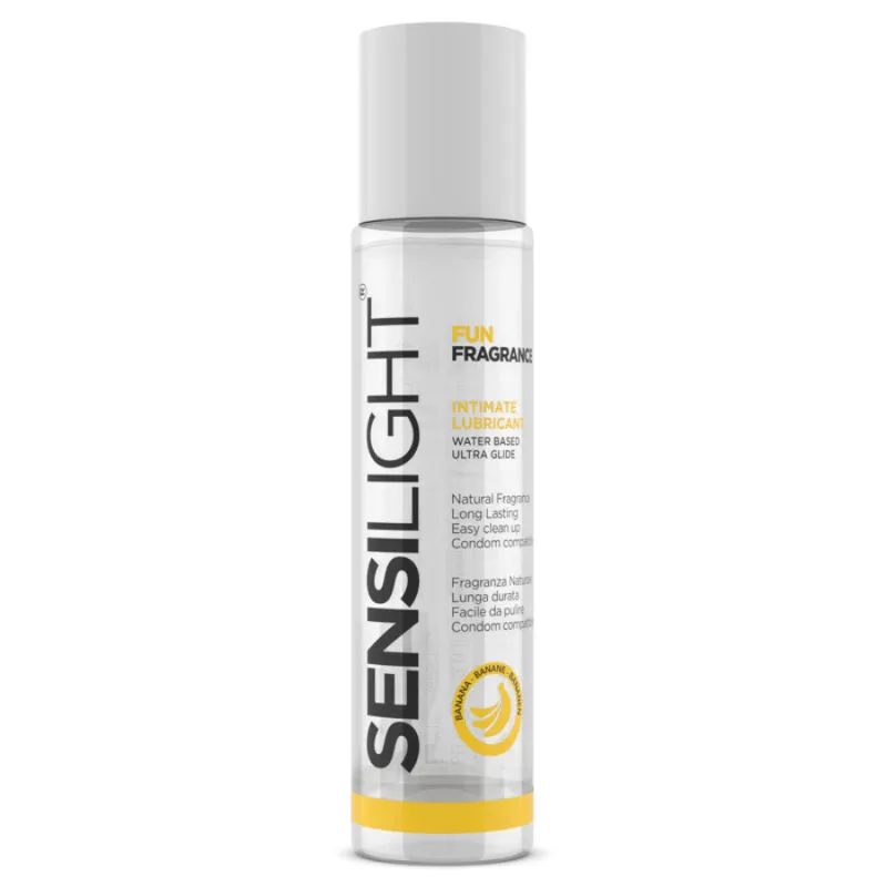 Intimateline · Lubrifiant base d'eau sensilight banane 60 ml — photographie du produit
