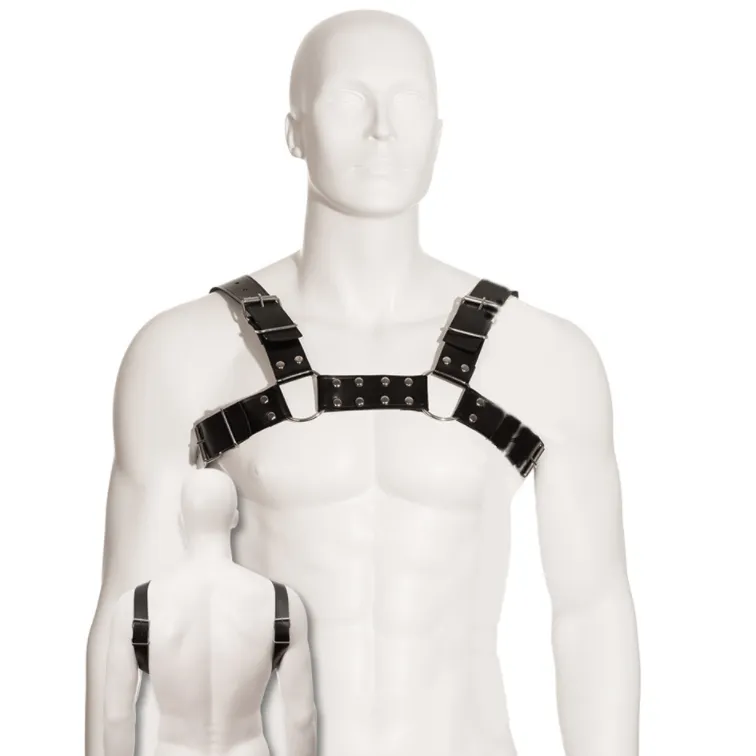 Leather Body · Harnais bull dog noir — photographie du produit